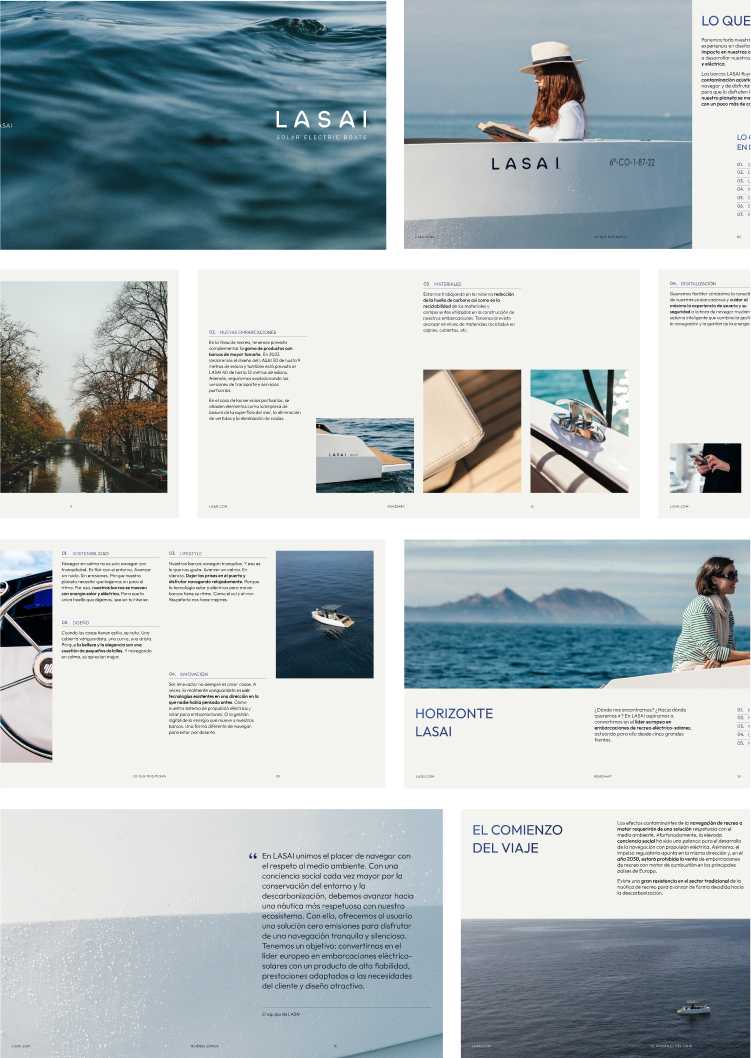 Varias pantallas de la web de Lasai