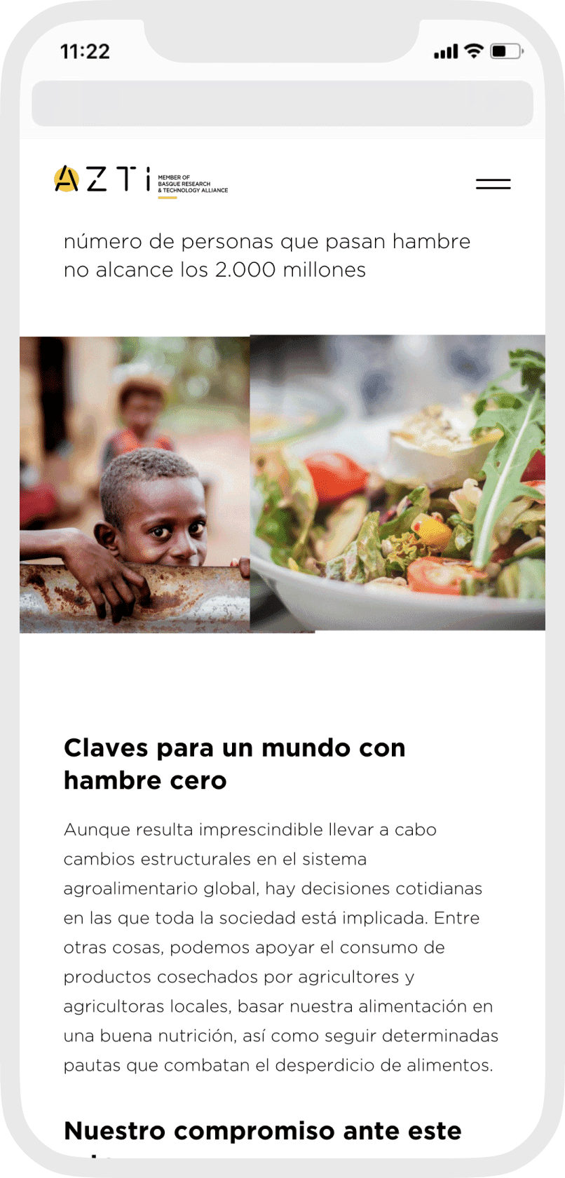 Azti web mobile zero hunger