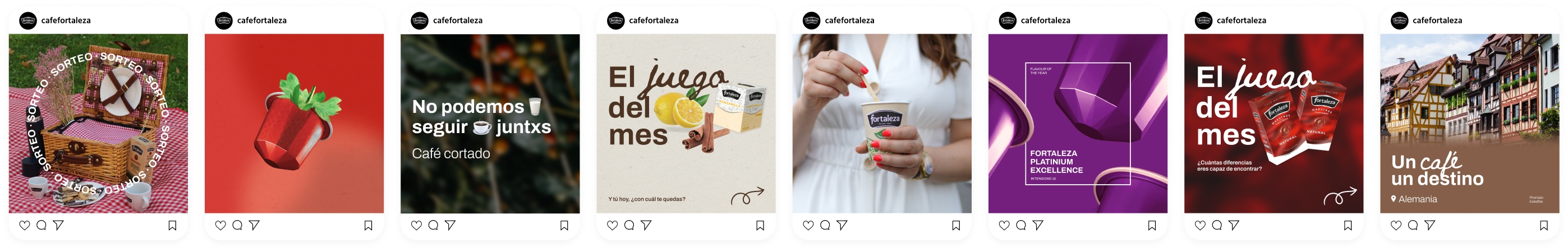 Campañas de Cafe Fortaleza en Instagram