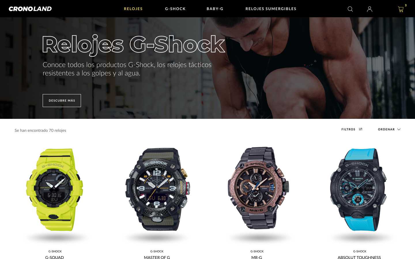 Cronoland productos G-Shock