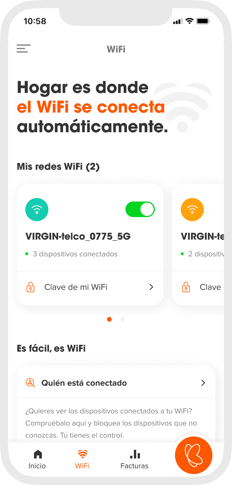 Euskaltel app mockup wifi